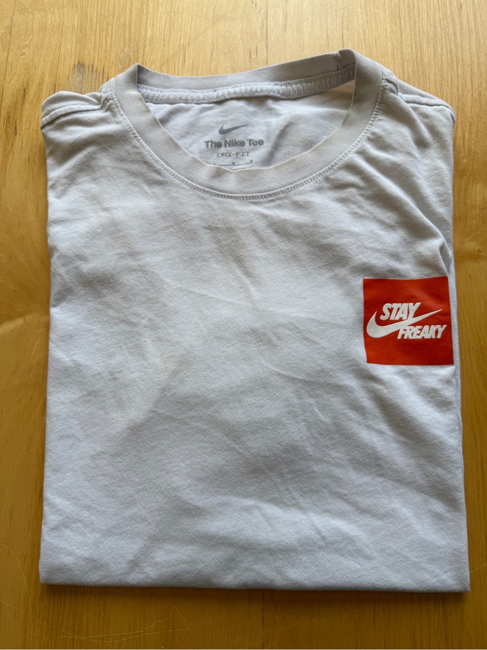 Nike Stay Freaky Dri-FIT Graphic T Shirt White Black Men’s Large
